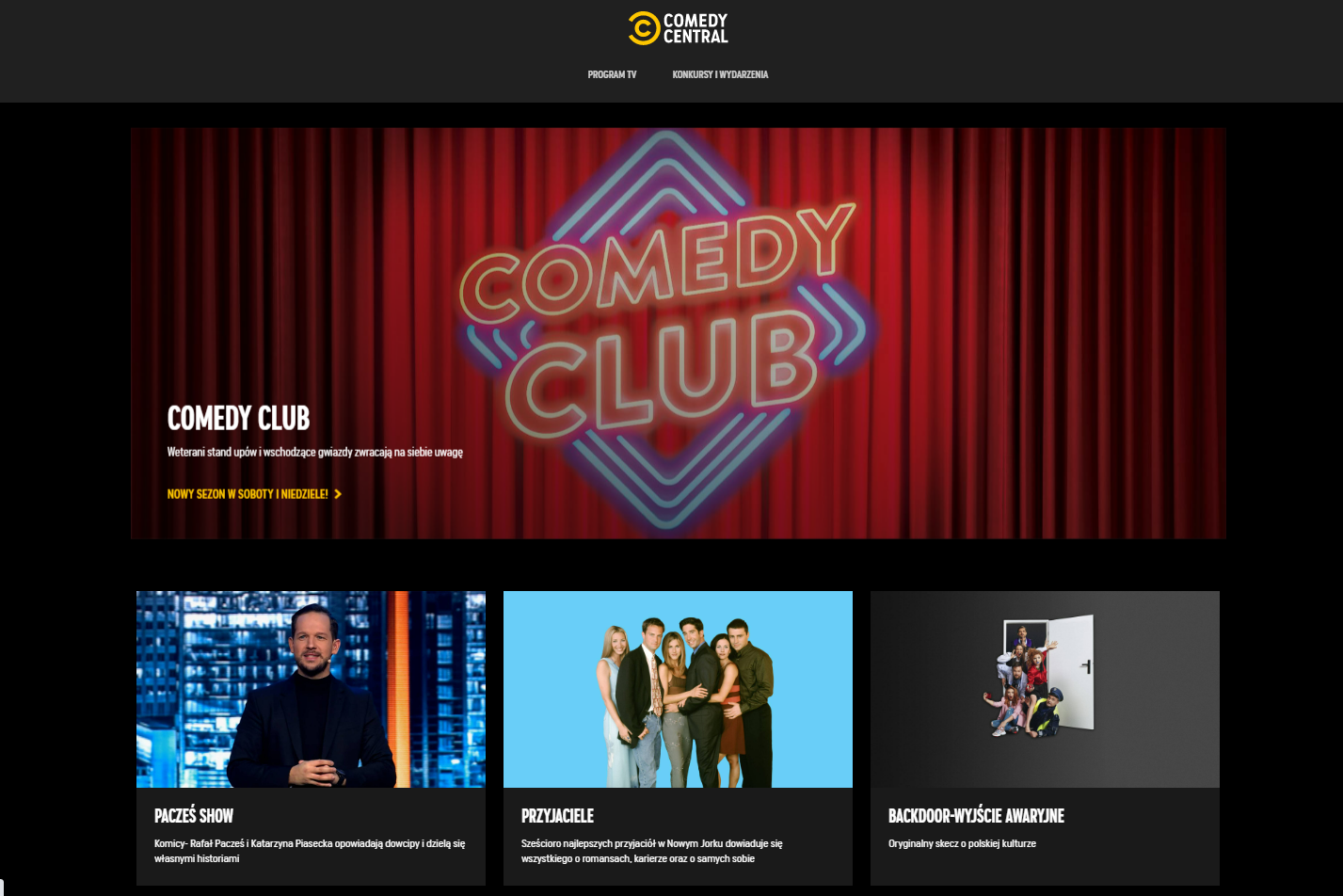 Comedy Central Website